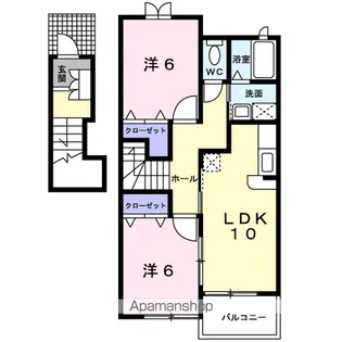 グリーンヒルズ・トキ【2階】の間取り
