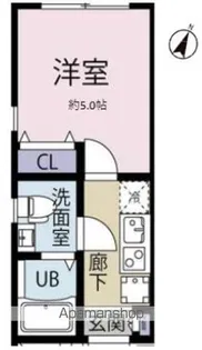 WINDS蒲田【4階】の間取り