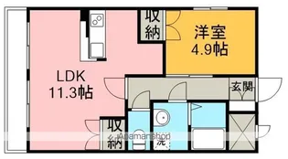 エスポワール(関間)【3階】の間取り