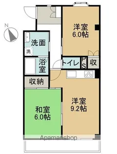 グレイス鬼頭【301号室】の間取り