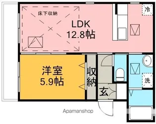 ルネス プリマヴェーラ WEST【1階】の間取り