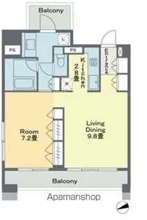 ベルファース戸越スタティオ【9階】の間取り