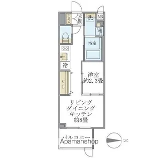 LA PERLA NAKANO【1階】の間取り