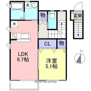 マイアーレ【202号室】の間取り