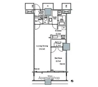 THE TOKYO TOWERS MIDTOWER【30階】の間取り