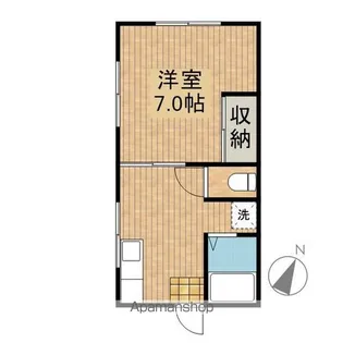 コーポあさひ【101号室】の間取り