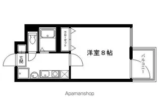 モノコモド御前A棟【3階】の間取り