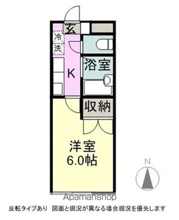 アブニール吉田【106号室】の間取り