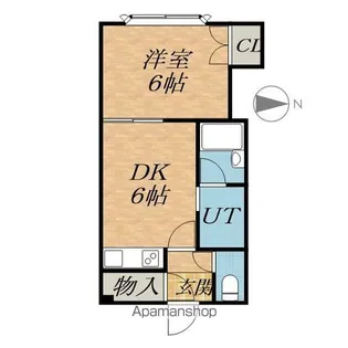 セントラルガーデン9B【2階】の間取り