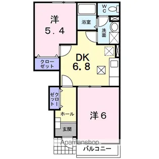 山梨県甲府市天神町【アパート】の間取り