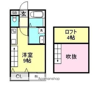 プレベールⅡ【101号室】の間取り