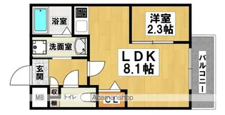 シーエムトワ【1階】の間取り