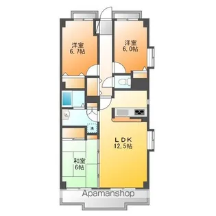 アーク昭島レジデンス【1階】の間取り