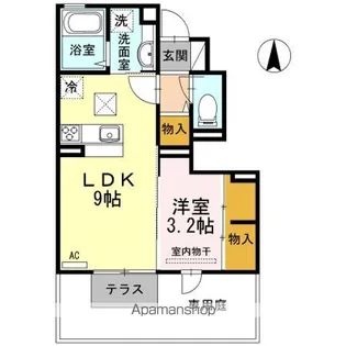 ヴァン・テ・アン【1階】の間取り