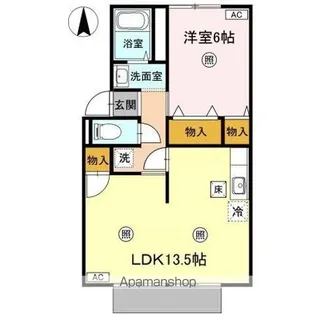 ラムセス【1階】の間取り