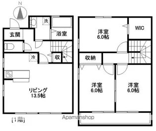 セジュール優【1階】の間取り
