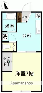 プレジール【102号室】の間取り