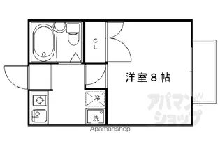 ハイム山喜【2-4号室】の間取り