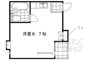 京都BMCアパートメント【K1号室】の間取り