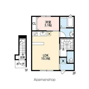 VILLE KARASUMARU【2階】の間取り