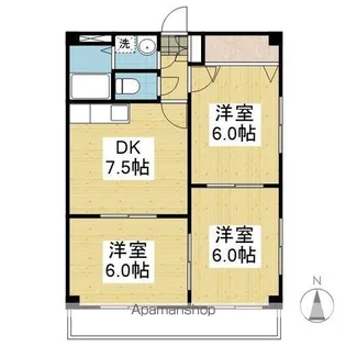 A・K GARDEN【301.号室】の間取り