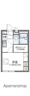 レオパレスグレース府中【1階】の間取り