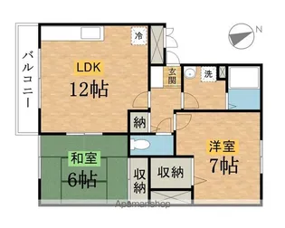 グリーンコート【2階】の間取り