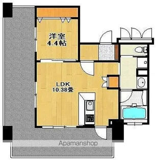 アメックス博多ベルテックステージ【3階】の間取り