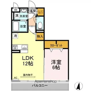 銀河タウン E【2階】の間取り