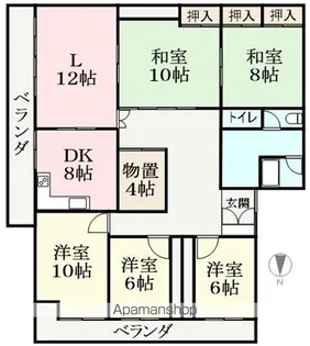 佐々木貸家1【1号室】の間取り