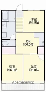 ラ・ピーヌ円山【2階】の間取り