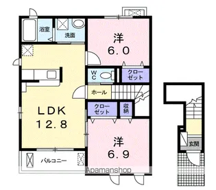 シュウェット メゾン【2階】の間取り