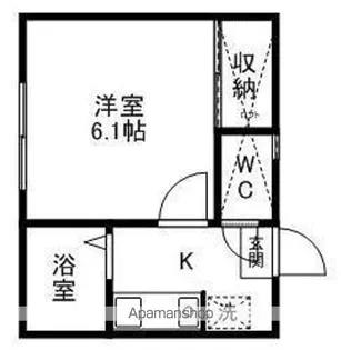 レオパレス大野田第4【104号室】の間取り
