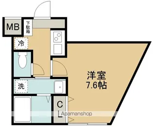 クレシエンテ大和町【4階】の間取り