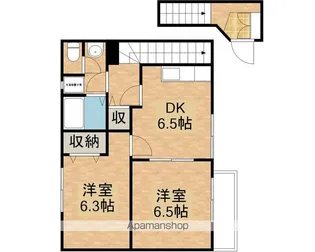 スドポンテ【203号室】の間取り
