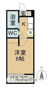 ハイツアサノ【203号室】の間取り