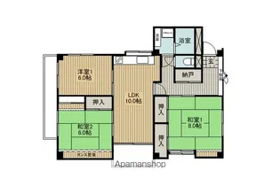 メゾンリバーサイド【A-2号室】の間取り