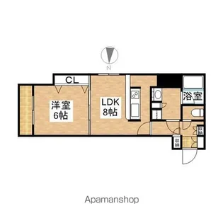 カスタリア栄【13階】の間取り