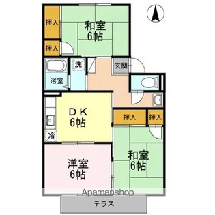 3DKの間取り画像