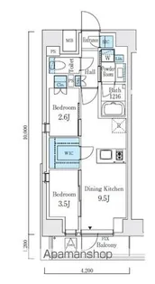テラス駒込サウス【11階】の間取り