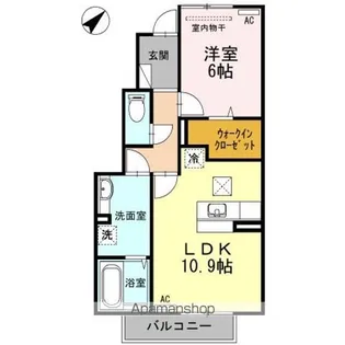 モラン司【105号室】の間取り