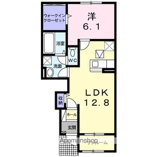 香川県仲多度郡まんのう町吉野下【アパート】の間取り