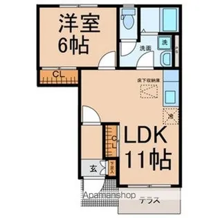 LOUVRE MIZUNO【1階】の間取り