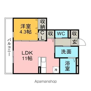 プロピスト【3階】の間取り