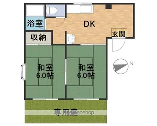 バロンハイツ【1階】の間取り
