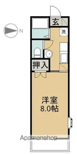 アローハイツ【210号室】の間取り