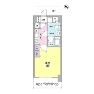 アプリーレ京町堀【9階】の間取り