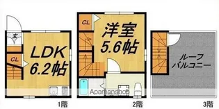 LECOCON江南【103号室】の間取り