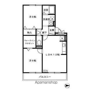 グレースコートH【1階】の間取り