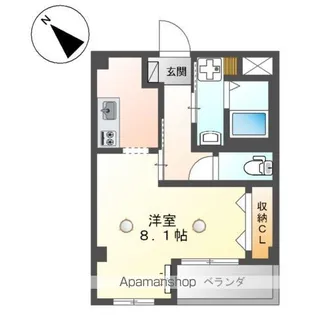 コンフォース栄【202号室】の間取り